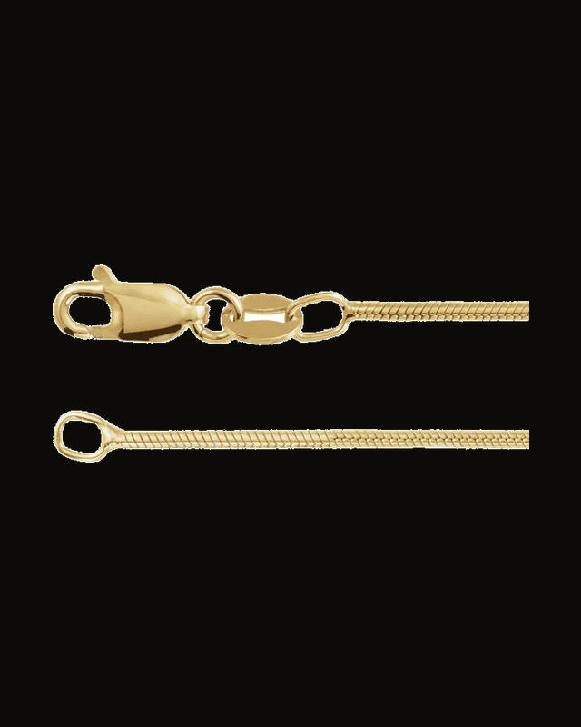 1.2 mm Round Snake Chain — 14K Yellow Gold-Filled