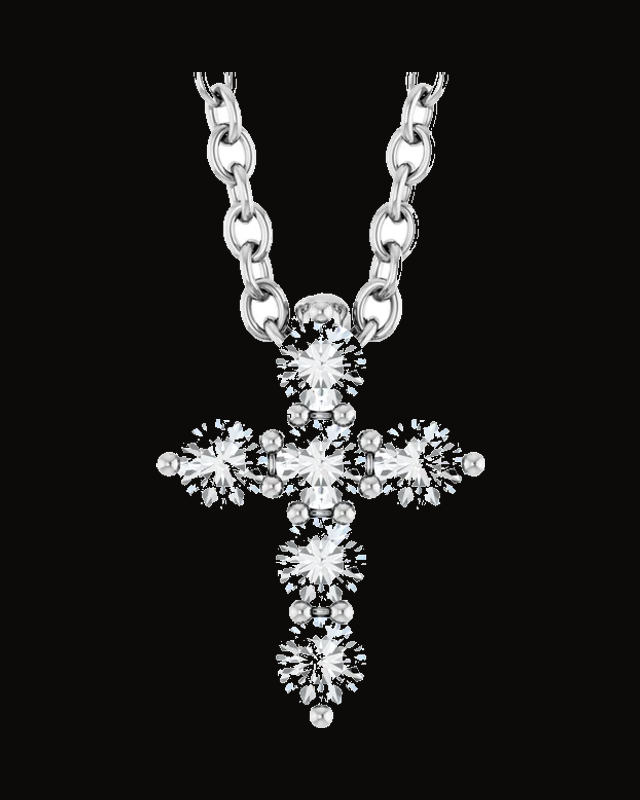 Accented Cross Necklace or Pendant