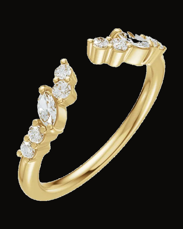 1/4 CTW Lab-Grown Diamond Open Band