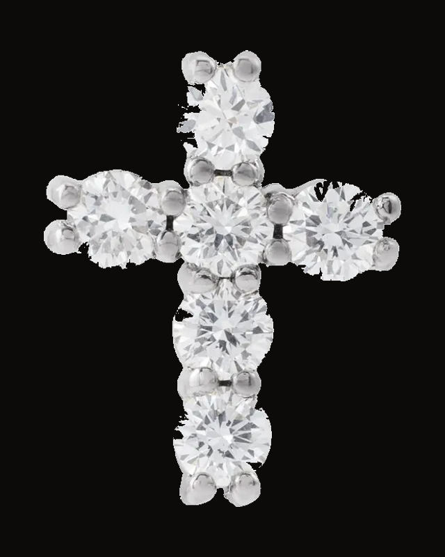 Lab-Grown Diamond Cross Pendant