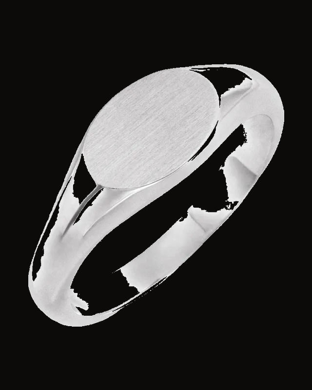 Oval Signet Ring — Sterling Silver