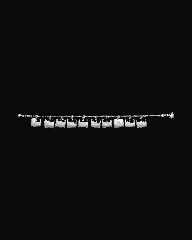 Ten Commandments Charm Bracelet — Sterling Silver