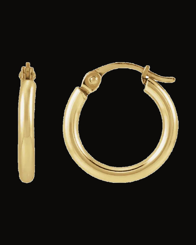 Hoop Earrings — 14K Yellow Gold-Filled