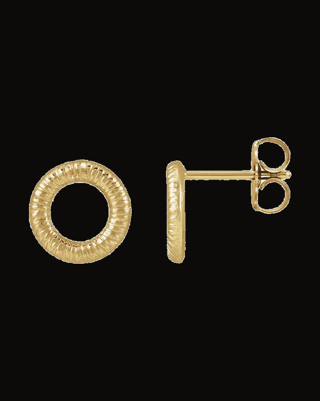 Geometric Earrings — 14K Yellow Gold-Plated