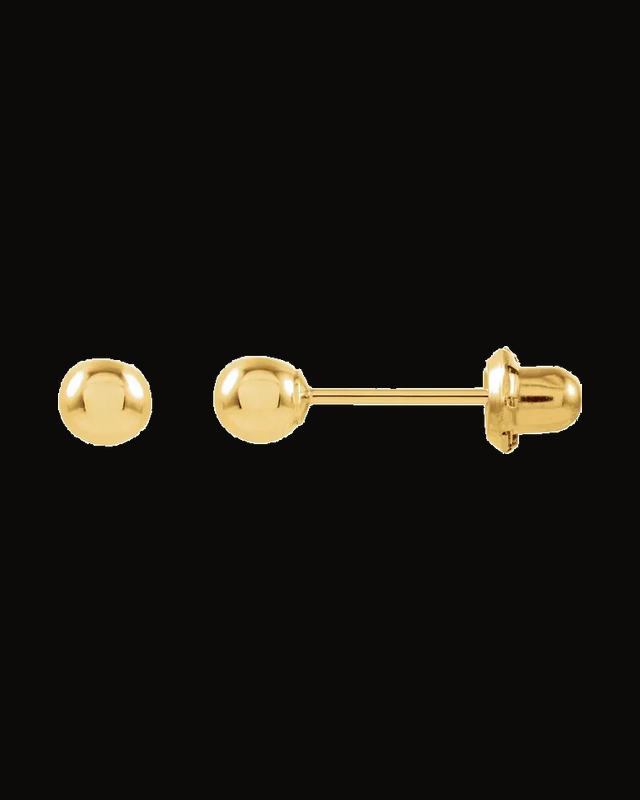 Ball Stud Inverness® Piercing Stud Earrings — 14K Yellow Gold