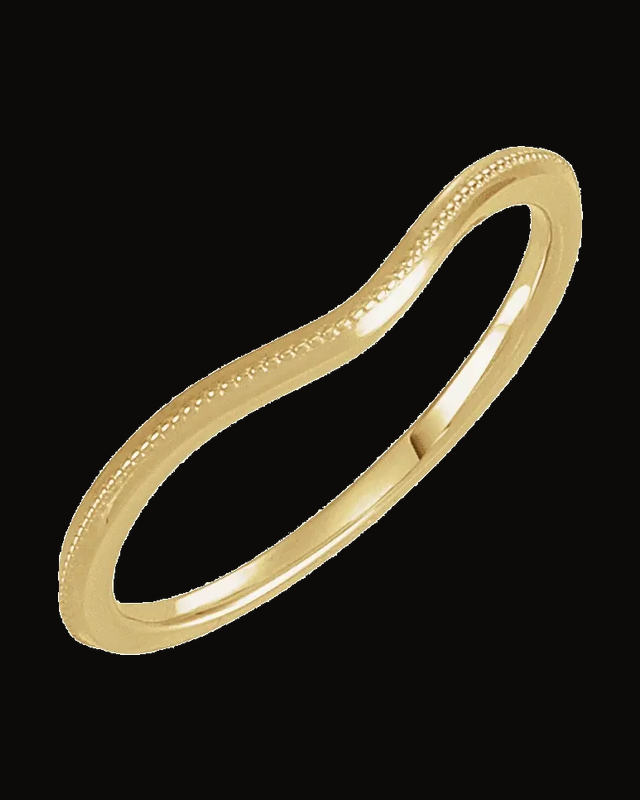 Contour Band — 14K Yellow / White Gold · 1.24 mm