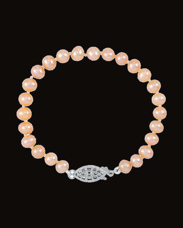 Cultured Pink Freshwater Pearl Youth Bracelet — Sterling Silver · Cultured Freshwater Pearl