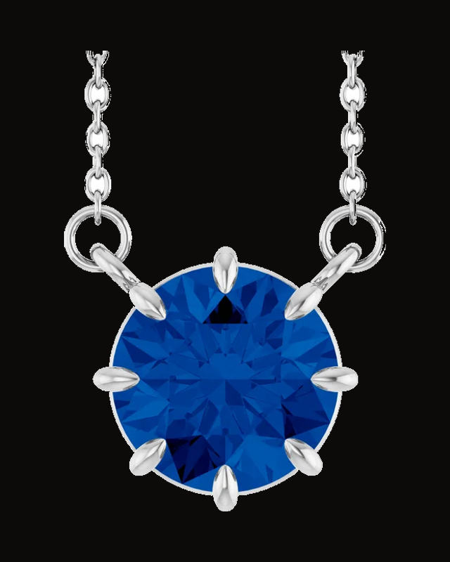 Claw-Prong Solitaire Necklace