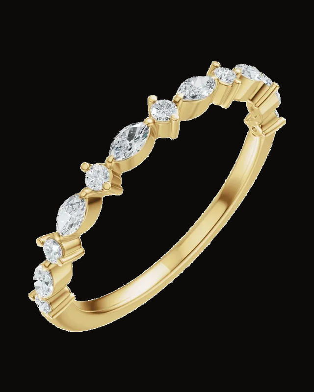 1/4 CTW Lab-Grown Diamond Anniversary Band — 14K Yellow Gold · 1.45 mm