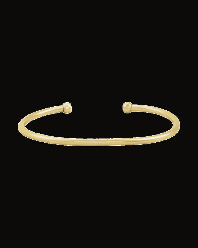 Metal Cuff Bracelet — 14K Yellow Gold-Filled