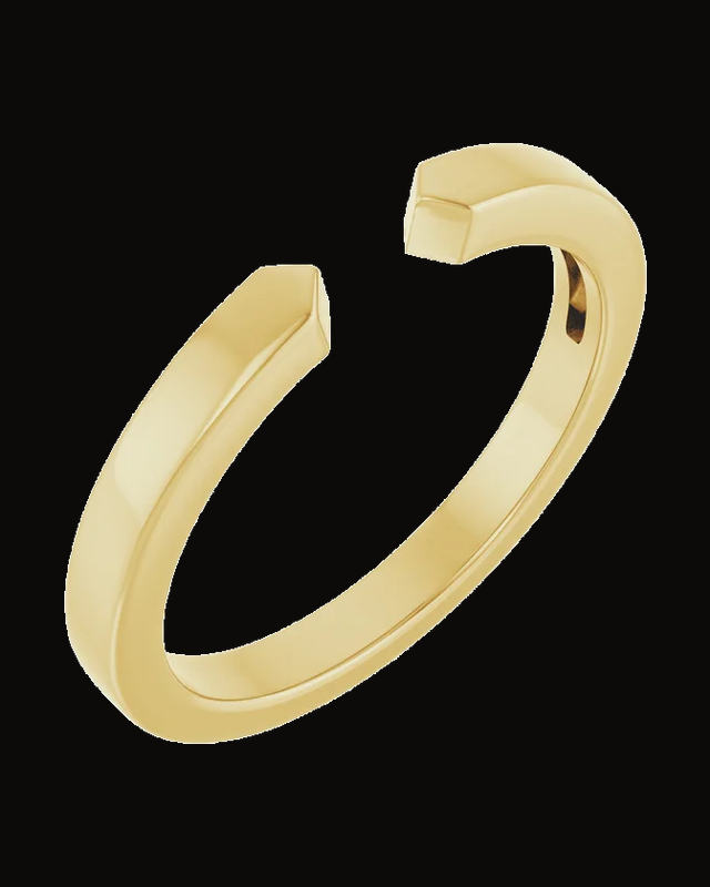 Open Band — 14K Yellow Gold · 2.35 mm · Size 7