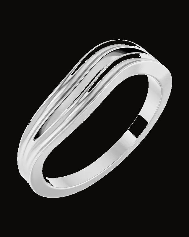 Double Row Freeform Ring — Sterling Silver · 1.9 mm