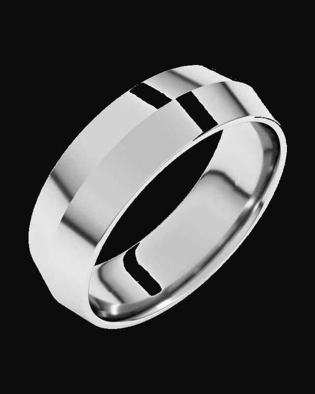 Lightweight Comfort-Fit Knife Band — Sterling Silver · 5 mm · Size 10