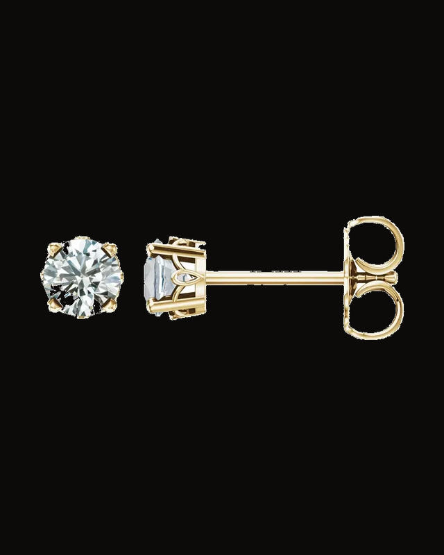 Solitaire Scroll Setting® Stud Earrings