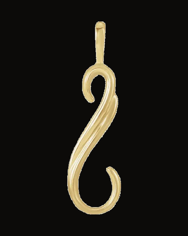 Freeform Pendant — 10K Yellow Gold