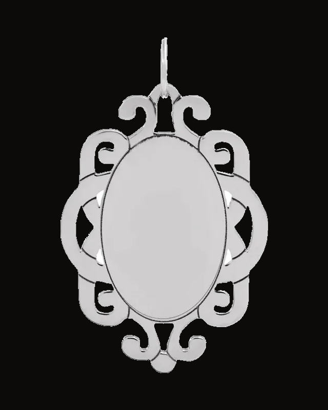 Engravable Vintage-Inspired Pendant