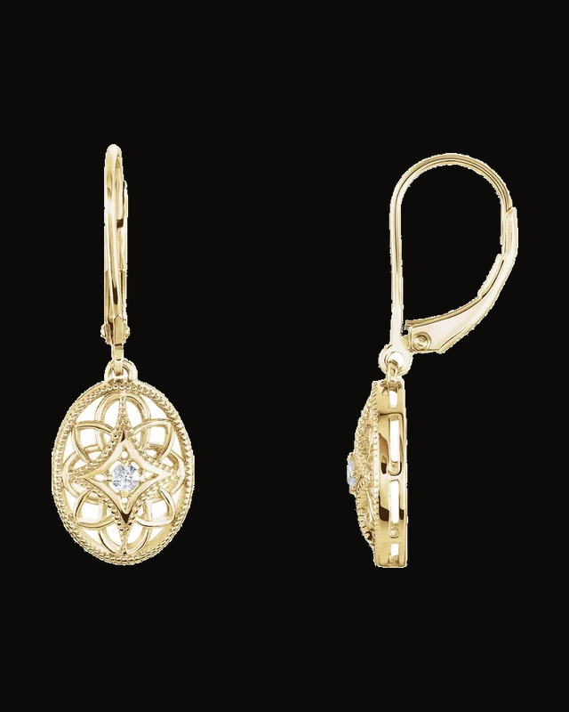 Granulated Filigree Earrings
