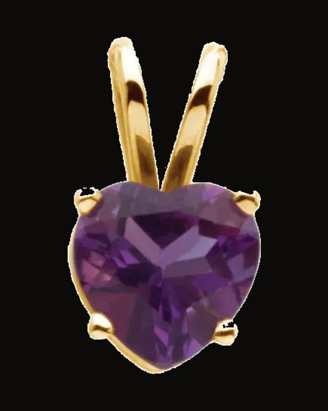 Heart Necklace or Pendant — 14K Yellow Gold · 6 x 6 mm