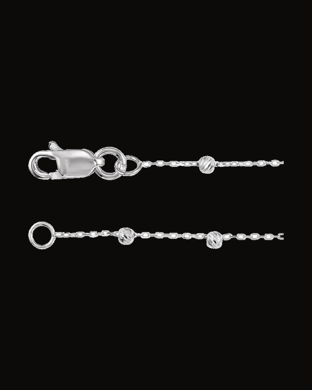 Beaded Cable Chain With Lobster Clasp