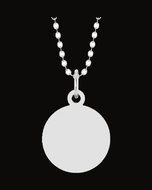 Engravable Disc Necklace & Pendant