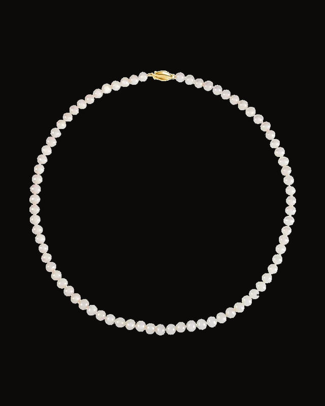 Cultured White Freshwater Pearl Necklace — 14K Yellow Gold · Cultured Freshwater Pearl