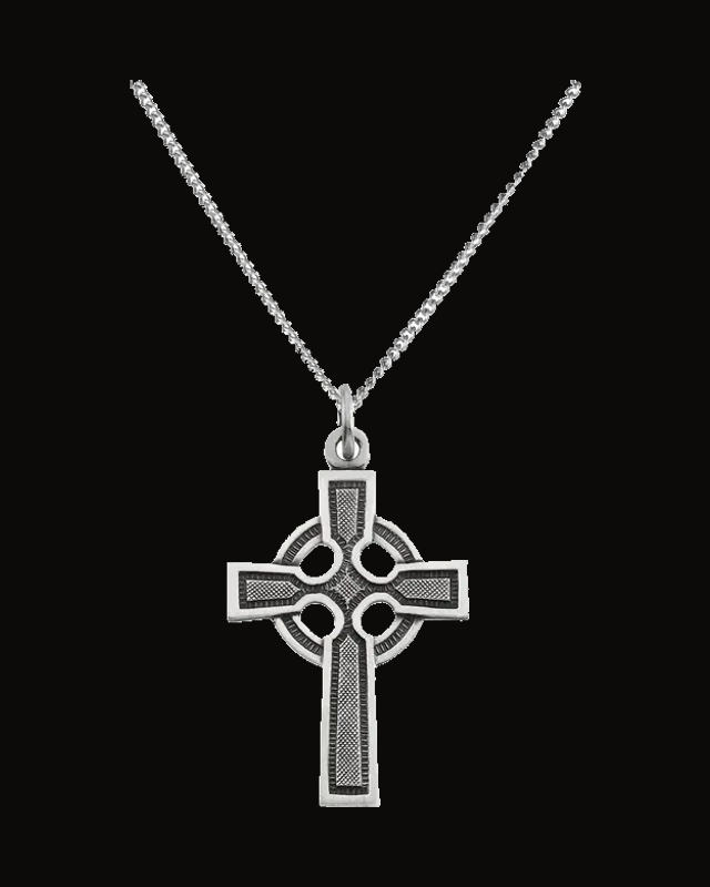 Celtic-Inspired Cross Necklace or Pendant