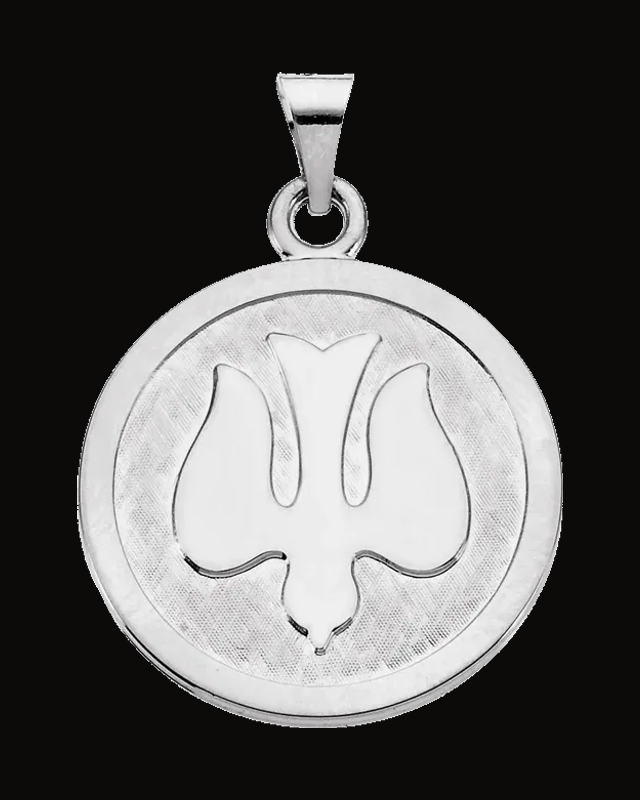 Holy Spirit (Dove) Medal — Sterling Silver