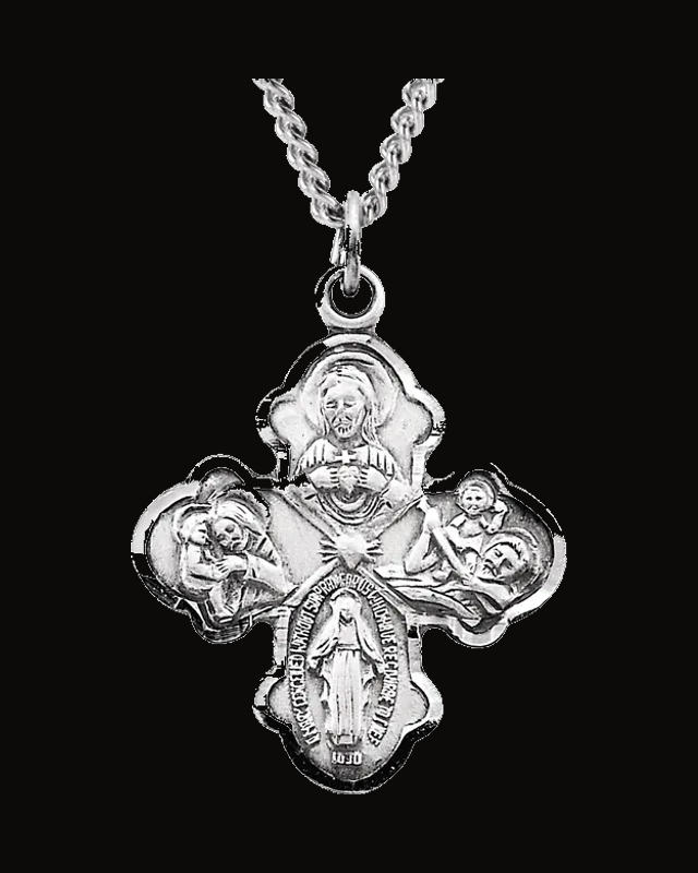 Four-Way Cross Necklace — Sterling Silver