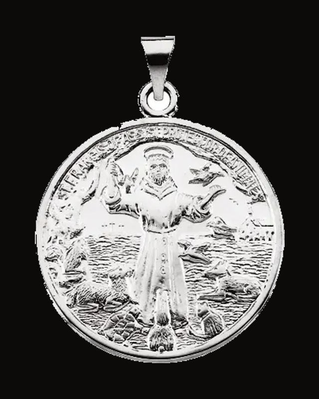 St. Francis of Assisi Medal — Sterling Silver