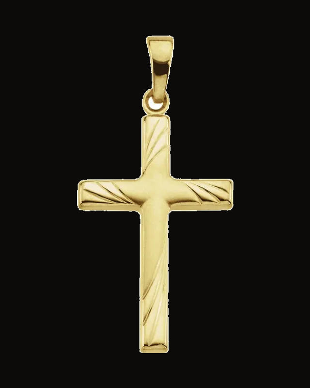 Cross Pendant — 14K Yellow Gold