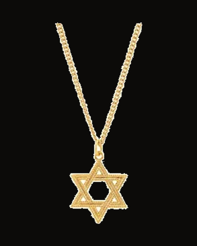 Star of David Necklace — 24K Yellow Gold-Plated Sterling Silver