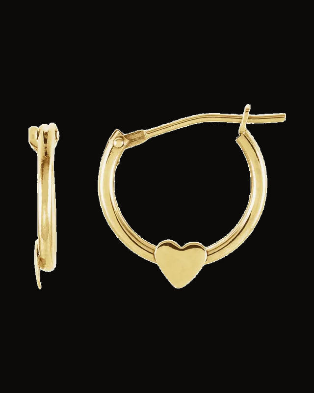 Youth Hinged Hoop Earrings — 14K Yellow Gold