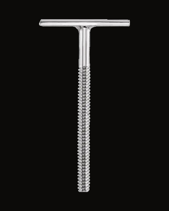 0.032"x0.439" Threaded T-Bar Post — Rhodium-Plated on 14K White Gold