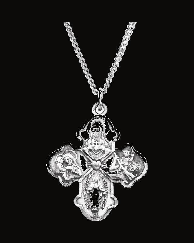 Four-Way Cross Necklace — Sterling Silver