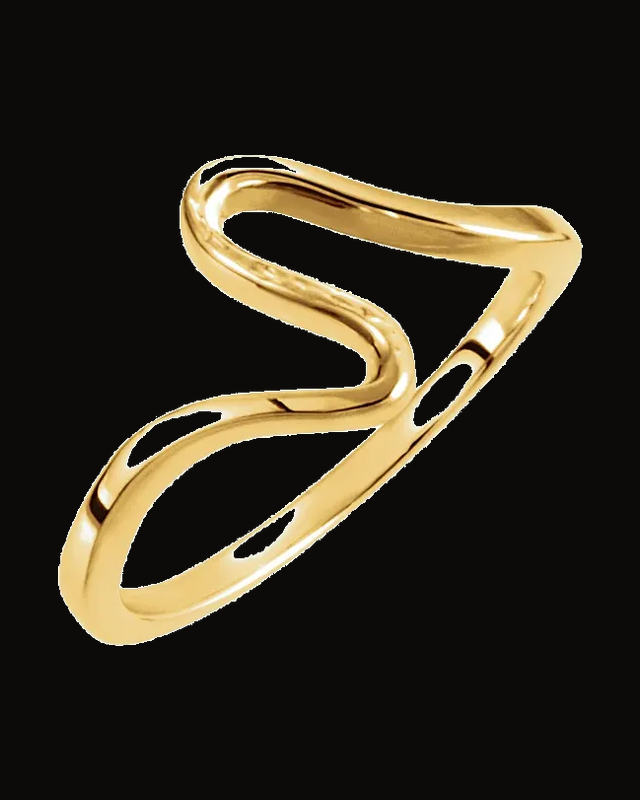 Freeform Ring — 14K Yellow Gold · 10 mm