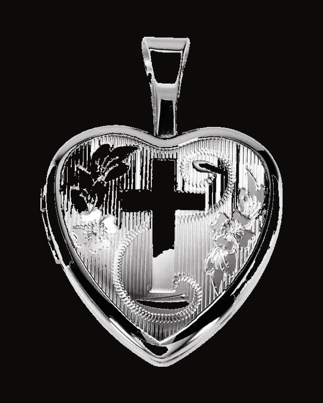 Heart Locket with Cross
