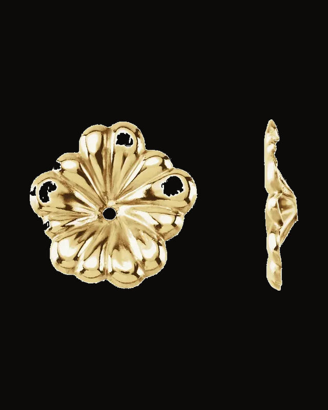 Floral-Inspired Earring Jackets — 14K Yellow Gold