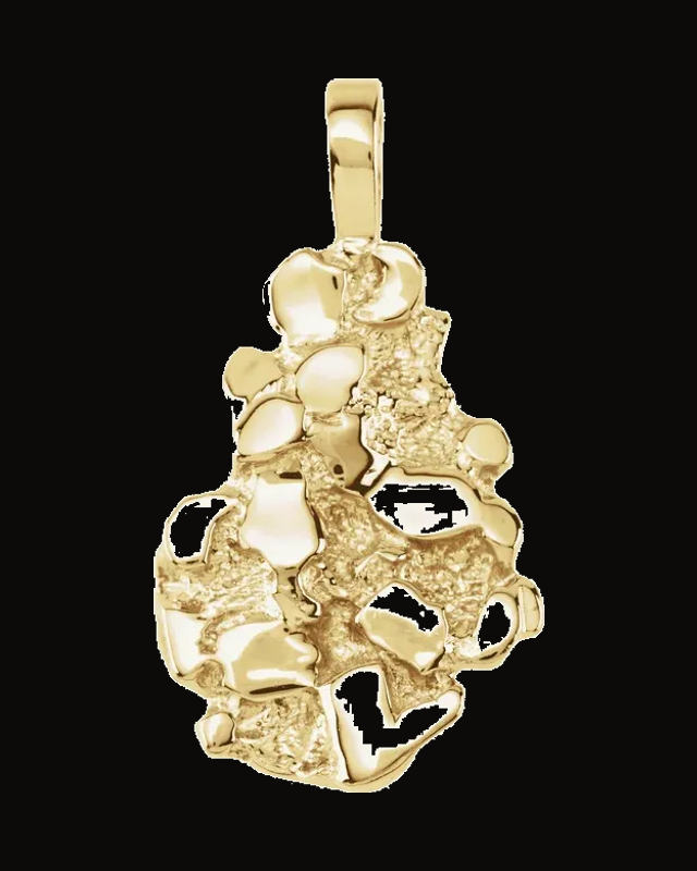 Nugget Pendant — 10K Yellow Gold