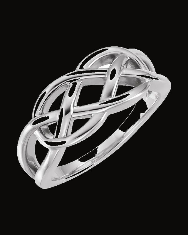 Criss-Cross Ring — Sterling Silver · 1.92 mm