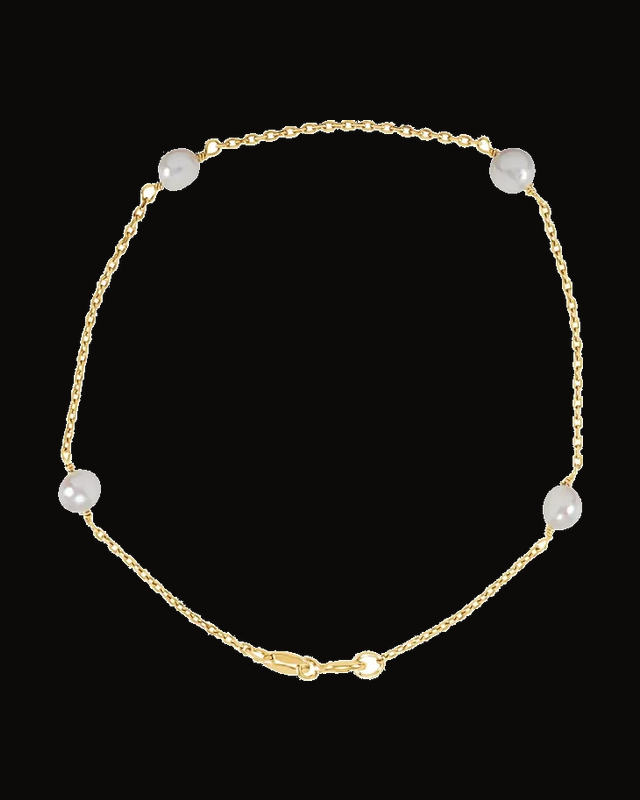 Youth Bracelet W/Cultured Prl — 14K Yellow Gold · Cultured Freshwater Pearl