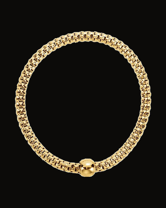 Woven Stretch Bracelet With Ball