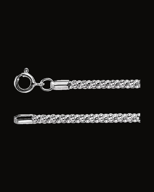 2.75 mm Popcorn Chain — Sterling Silver
