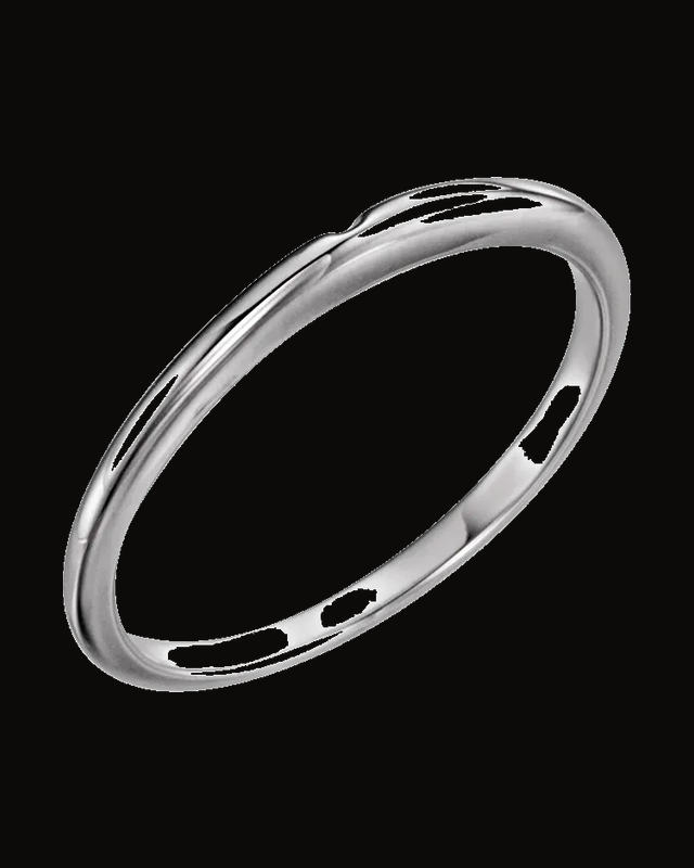 Matching Band — 14K White / Yellow Gold