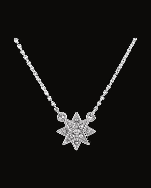 Star Necklace or Necklace Center — Sterling Silver