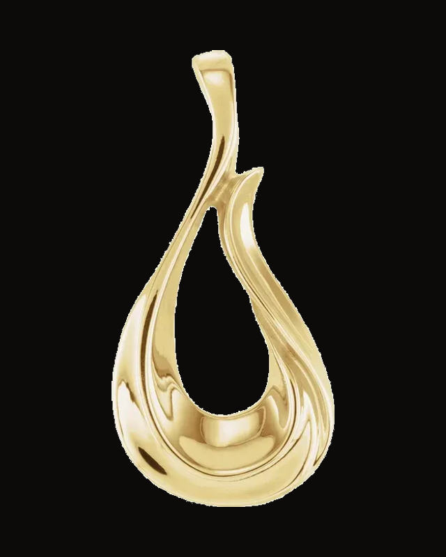 Freeform Pendant — 14K Yellow Gold