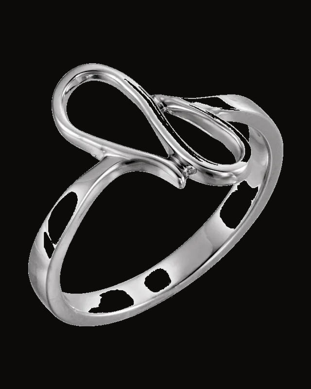Freeform Ring — 14K White / Yellow Gold · 13 mm