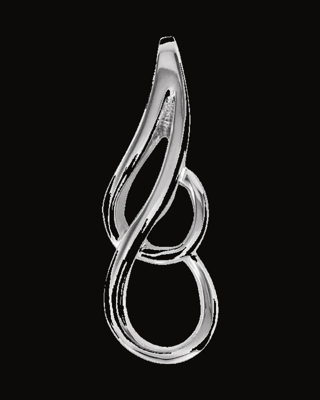 Metal Fashion Pendant — 14K Yellow / White Gold