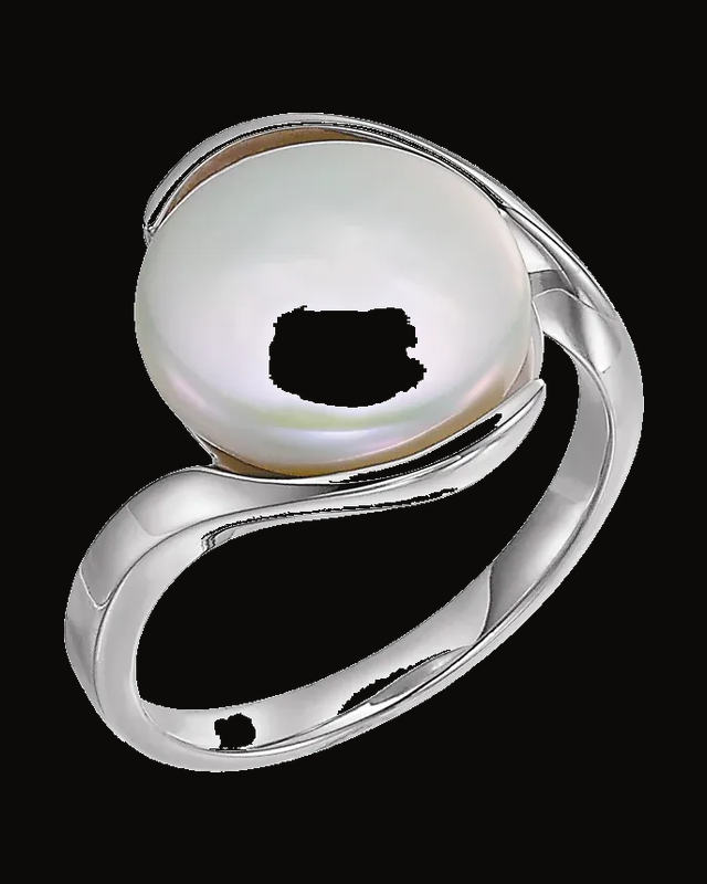 Cultured White Freshwater Pearl Ring — Sterling Silver · 2.12 mm · Size 7