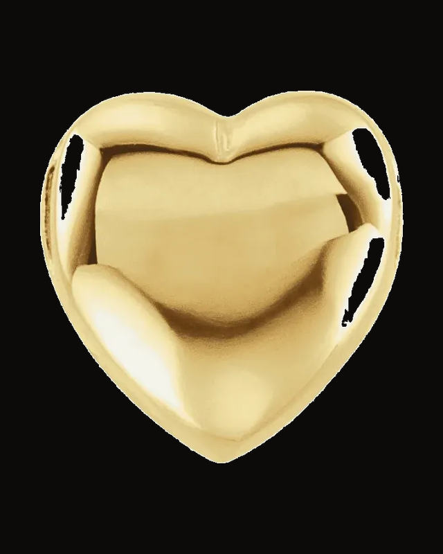 Heart Slide Pendant — 14K Yellow Gold