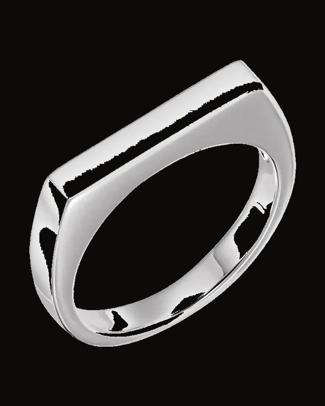 Engravable Stackable Ring — Sterling Silver · 3 mm